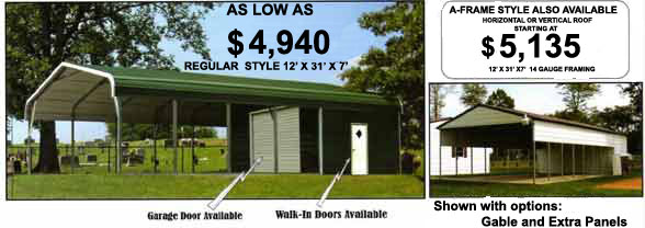 Small Storage Sheds - Other sizes